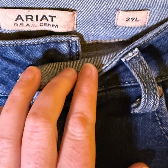 Ariat Women's Perfect Rise Straight Jeans in Deep Blue - Picture 3 of 7